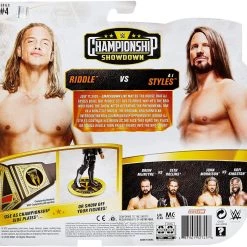 Mattel WWE Riddle Vs AJ Styles Championship Showdown Wrestling