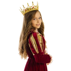 5 O'Reet Costumes British Royal Queen Elizabeth Girls Plush Costume Dress-Up Play Kids - Small