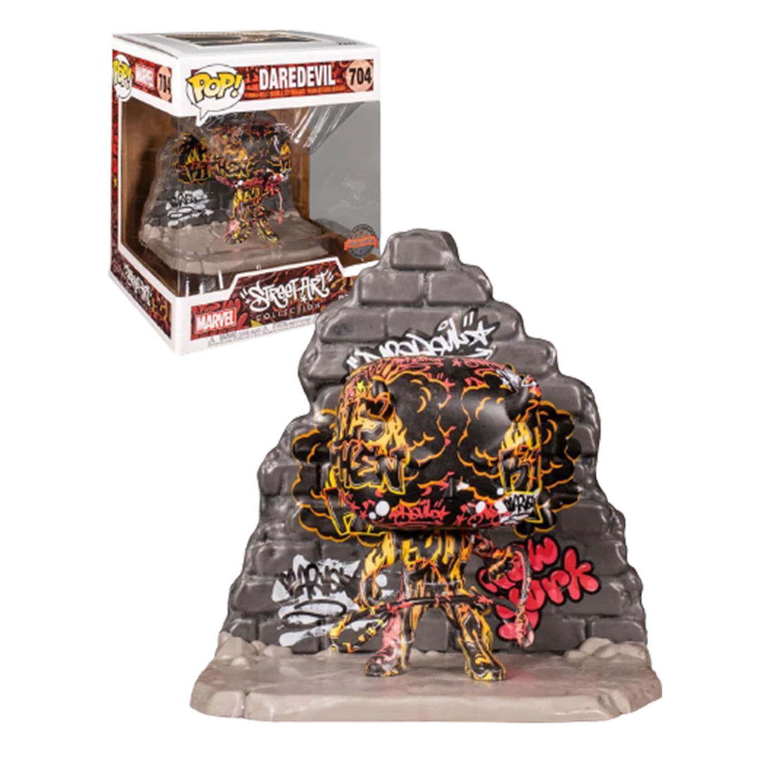 Funko Pop Marvel Daredevil Deluxe Street Art Special Edition Figure 3 Funko Pop Marvel Daredevil Deluxe Street Art Special Edition Figure