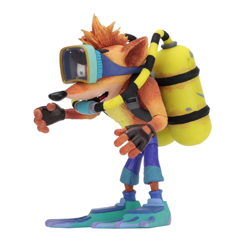 NECA Crash Bandicoot Deluxe Figure With Scuba Diving Gear 7" Action Figures 6 NECA Crash Bandicoot Deluxe Figure With Scuba Diving Gear 7" Action Figures