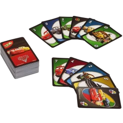 Mattel UNO Disney Pixar Cars Card Matching Family Friendly Fun