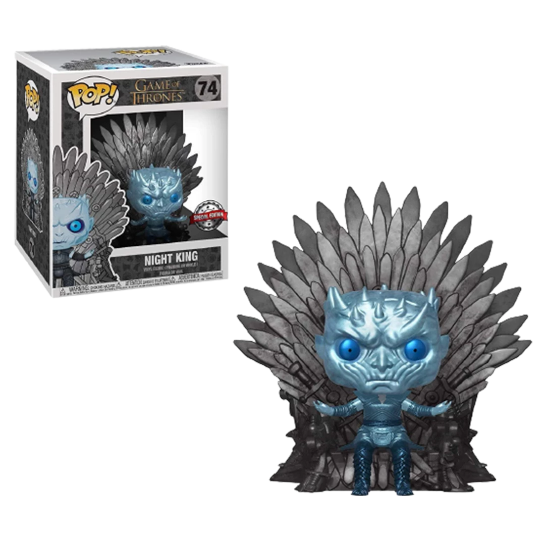 Funko Pop! Game Of Thrones Night King Metallic On Iron Throne HBO GOT Figure Action Figures 3 Funko Pop! Game Of Thrones Night King Metallic On Iron Throne HBO GOT Figure Action Figures