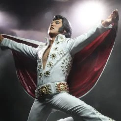 NECA Elvis Presley Live In 1972 Action Figure King White Jumpsuit Cape Collectible 7" 11 NECA Elvis Presley Live In 1972 Action Figure King White Jumpsuit Cape Collectible 7