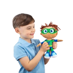 Mighty Mojo Super Why! Plush Whyatt Beanstall Doll Wyatt Green Willy Super Readers Licensed