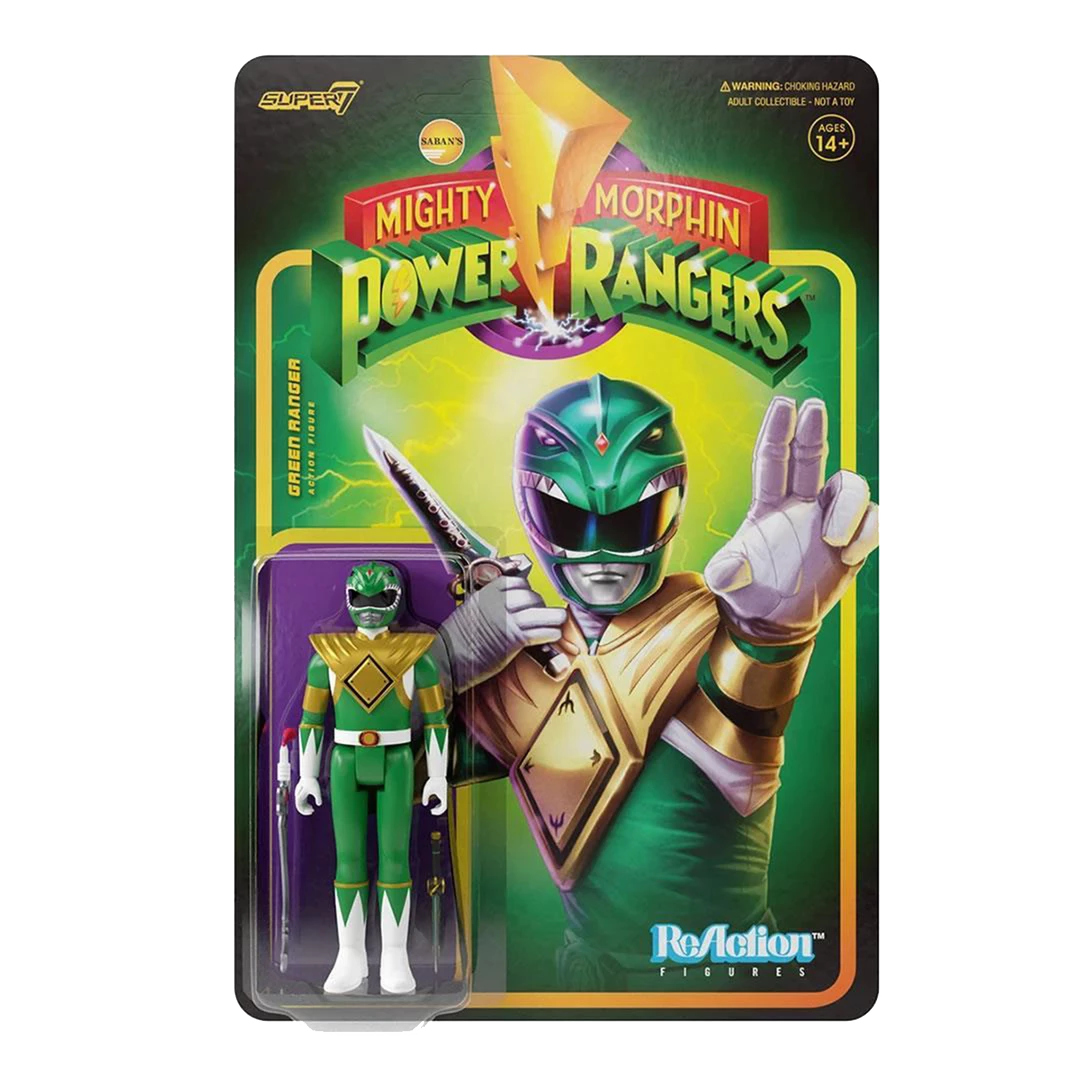 Super7 Mighty Morphin Power Rangers Green Ranger Wave 1 Saban Action Figure 3 Super7 Mighty Morphin Power Rangers Green Ranger Wave 1 Saban Action Figure