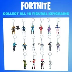 Action Figures Fortnite Keychains 5pk Sun Strider Fireworks Leader Wonder Fusion Rippley Figures PMI International