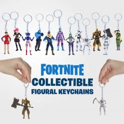Action Figures Fortnite Keychains 5pk Sun Strider Fireworks Leader Wonder Fusion Rippley Figures PMI International