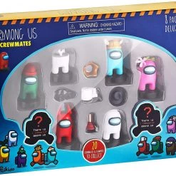 Among Us Crewmates Stampers 8pk White Dead Fortegreen Viking Pink Assorted Figures Box PMI International