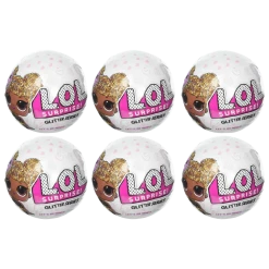MGA Action Figures L.O.L. Surprise! Glitter Series 6-Pack Limited Edition LOL Doll Figure Set