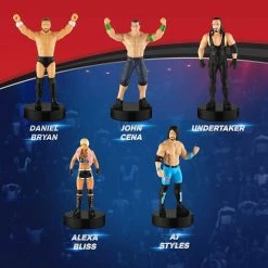 WWE Wrestler Stampers 5pk John Cena Undertaker Bryan Bliss AJ Styles PMI International