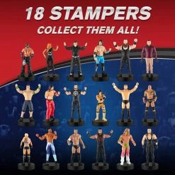 WWE Wrestler Stampers 5pk John Cena Undertaker Bryan Bliss AJ Styles PMI International