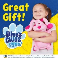 Blue's Clues Magenta Plush Dog Backpack Animated Charactor Nickelodeon Kids Show PMI International