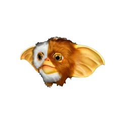 GREMLINS Gizmo Mask Large Synthetic Hair Halloween Latex Trick Or Treat Studios