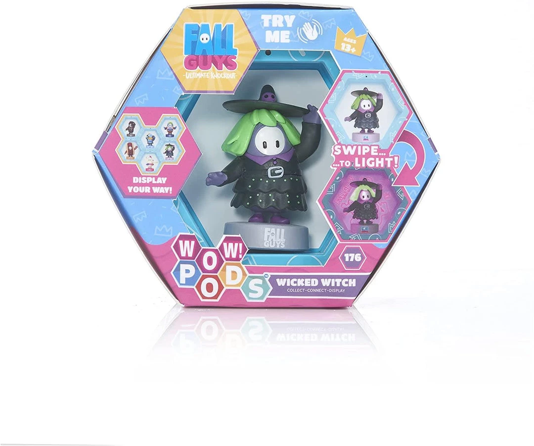 WOW Pods Fall Guys Wicked Witch Swipe Light-Up Figure Connect For Display 9 WOW Pods Fall Guys Wicked Witch Swipe Light-Up Figure Connect For Display