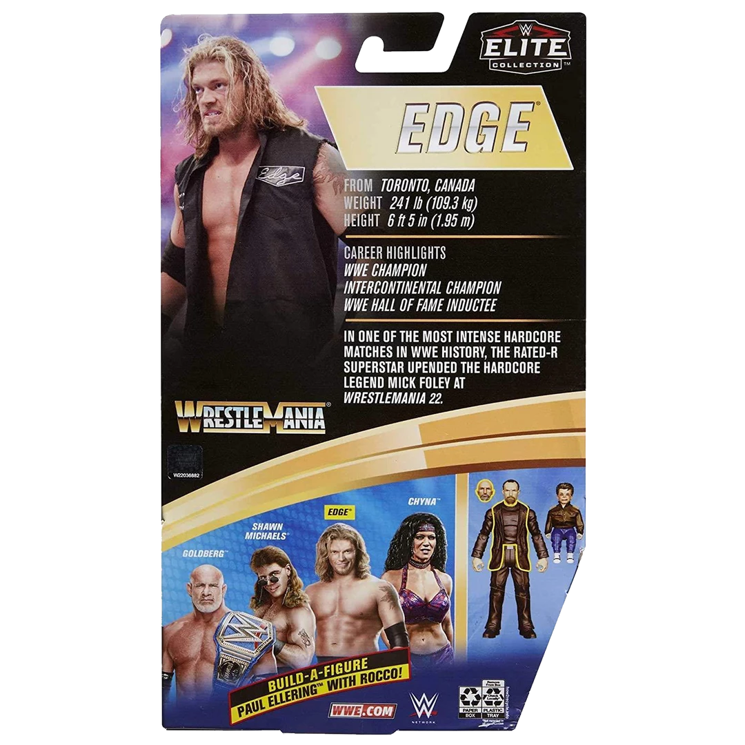 Mattel WWE Wrestlemania Elite Collection Edge Rated-R Superstar Wrestler 5 Mattel WWE Wrestlemania Elite Collection Edge Rated-R Superstar Wrestler