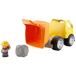 Fisher-Price Little People Dump Truck Construction Worker Figure Action Figures