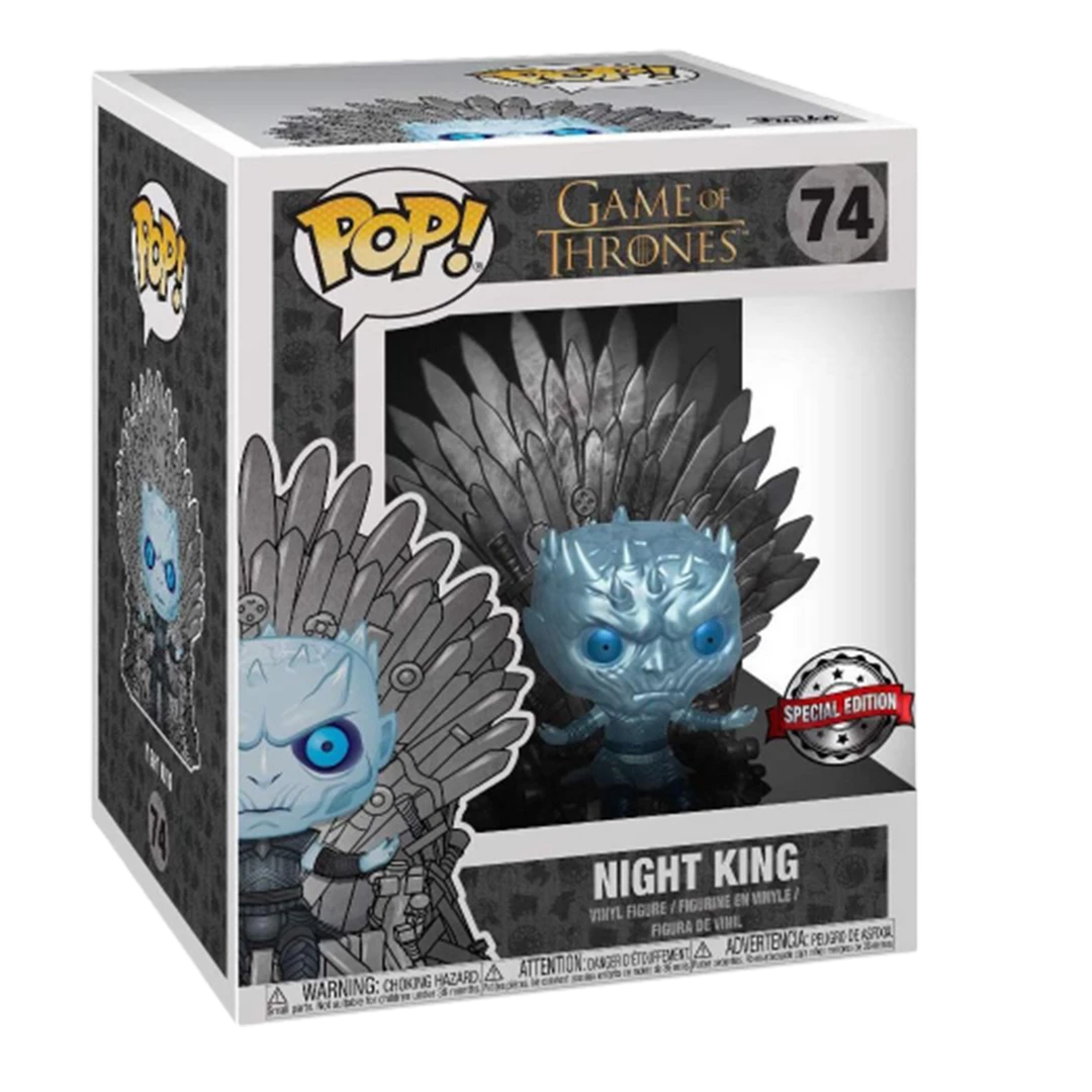 Funko Pop! Game Of Thrones Night King Metallic On Iron Throne HBO GOT Figure Action Figures 5 Funko Pop! Game Of Thrones Night King Metallic On Iron Throne HBO GOT Figure Action Figures