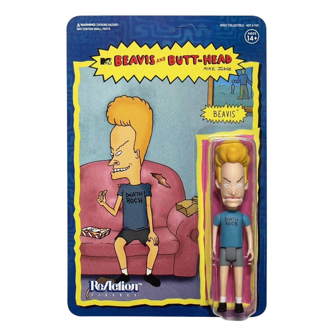 Beavis & Butthead Beavis Reaction Figure MTV Retro 5" Super7 Action Figures 3 Beavis & Butthead Beavis Reaction Figure MTV Retro 5" Super7 Action Figures
