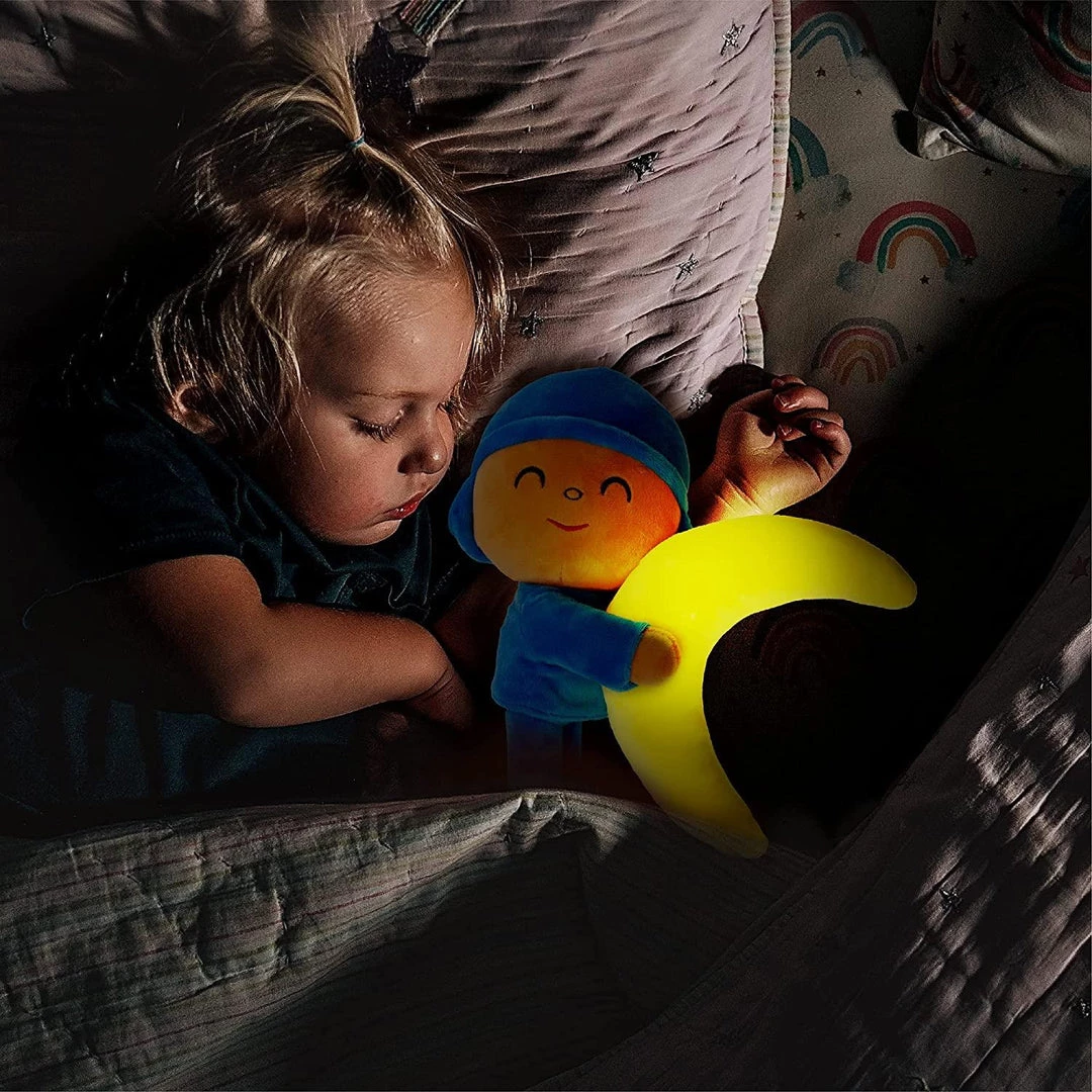Pocoyo With Night Light Up Moon Soft Plush Doll Bedtime Buddy Figure Mighty Mojo Action Figures 5 Pocoyo With Night Light Up Moon Soft Plush Doll Bedtime Buddy Figure Mighty Mojo Action Figures