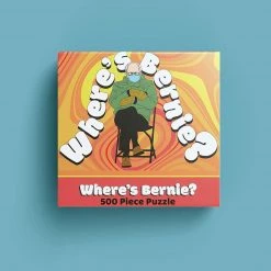 Where’s Bernie Sanders Meme 500pcs Jigsaw Puzzle Inaugraution Mittens Mighty Mojo