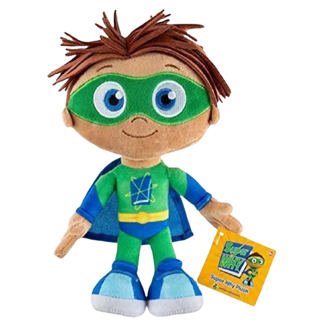 Mighty Mojo Super Why! Plush Whyatt Beanstall Doll Wyatt Green Willy Super Readers Licensed 6 Mighty Mojo Super Why! Plush Whyatt Beanstall Doll Wyatt Green Willy Super Readers Licensed