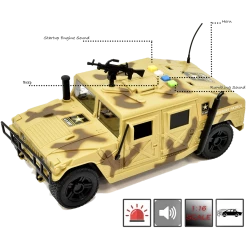 US Army Action Figures Desert Patrol Vehicle Poseable Action Figure Soldier US