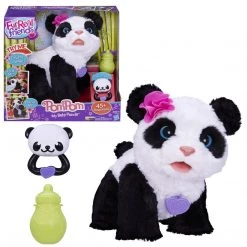 FurReal Friends Pom Pom Baby Panda Pet Walk Talk Feed Interactive Plush Toy Hasbro
