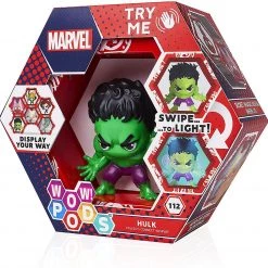 WOW Pods Marvel Avengers The Incredible Hulk Swipe Light-Up Connect Figure Collectible Action Figures