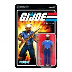 G.I. Joe Sailor Blueshirt Beard African American Navy Serviceman Figure Super7