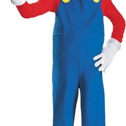 Nintendo Super Mario Brothers Mario Deluxe Size S 2T Toddler Boys Costume Licensed Disguise