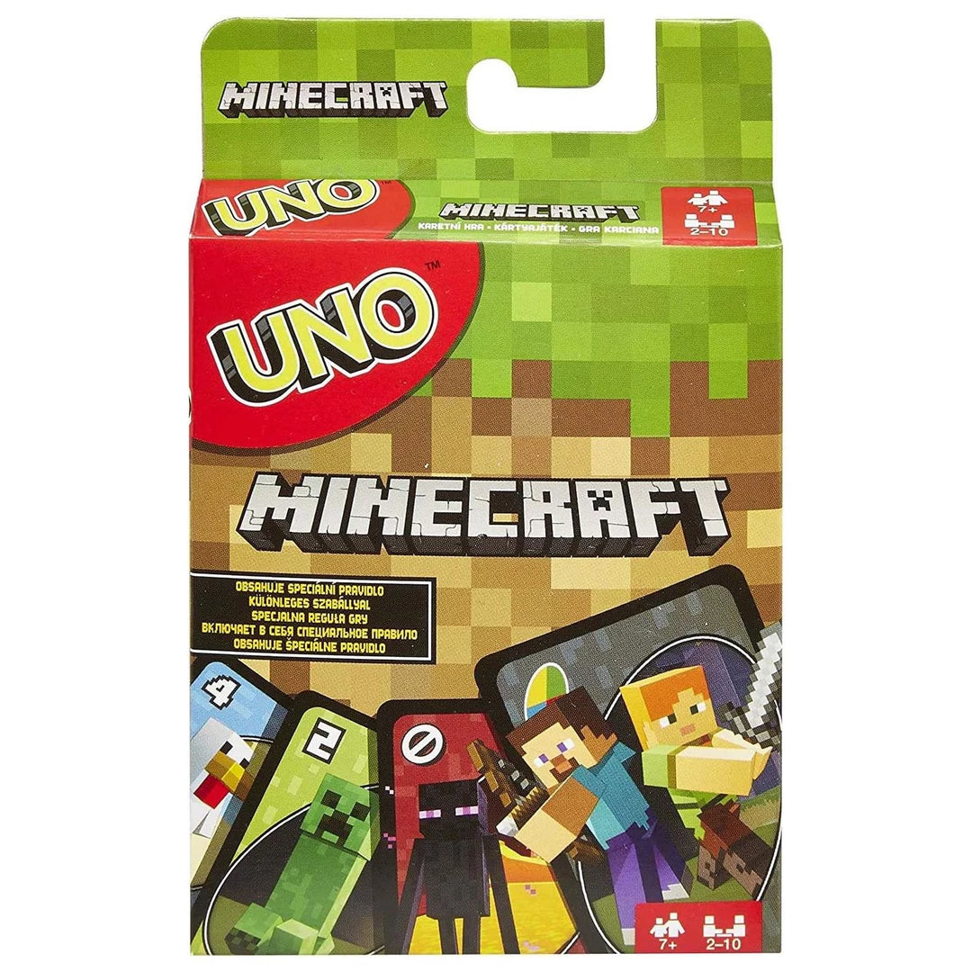 Card Games UNO Minecraft Edition Video Game Graphics Card Game Mattel 3 Card Games UNO Minecraft Edition Video Game Graphics Card Game Mattel