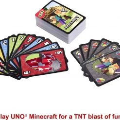Card Games UNO Minecraft Edition Video Game Graphics Card Game Mattel 13 Card Games UNO Minecraft Edition Video Game Graphics Card Game Mattel