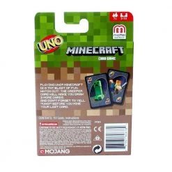 Card Games UNO Minecraft Edition Video Game Graphics Card Game Mattel 15 Card Games UNO Minecraft Edition Video Game Graphics Card Game Mattel