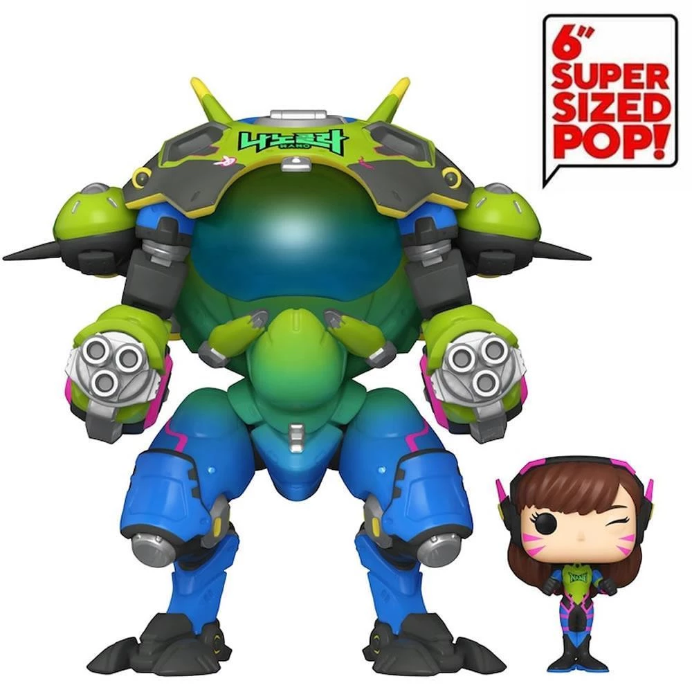 Action Figures Funko Overwatch Nano Cola D.Va With Meka Super Sized 6" Pop Games Figure 3 Action Figures Funko Overwatch Nano Cola D.Va With Meka Super Sized 6" Pop Games Figure