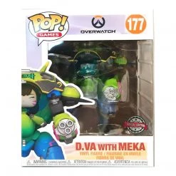 Action Figures Funko Overwatch Nano Cola D.Va With Meka Super Sized 6" Pop Games Figure