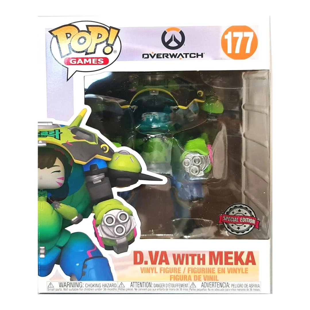 Action Figures Funko Overwatch Nano Cola D.Va With Meka Super Sized 6" Pop Games Figure 4 Action Figures Funko Overwatch Nano Cola D.Va With Meka Super Sized 6" Pop Games Figure