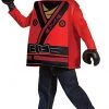 Lego Ninjago Movie Kai Classic Size L 10/12 Boys Costume Polyester Disguise Costumes
