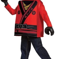 Lego Ninjago Movie Kai Classic Size L 10/12 Boys Costume Polyester Disguise Costumes