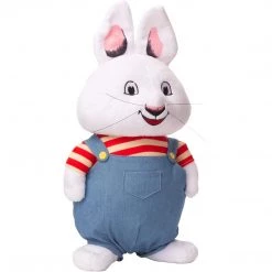 Action Figures Max And Ruby Max Rabbit Bunny Overalls Plush Doll Kids TV Show Figure Mighty Mojo
