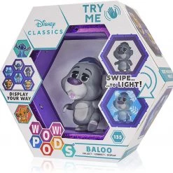 WOW Pods Disney Baloo Jungle Book Swipe To Light Connect Figure Collectible