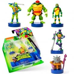 Action Figures Teenage Mutant Ninja Turtles Stamps 5pk Giant Raph Hamato Mikey Donnie Leo Figure PMI International