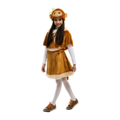 5'O Reet Monkey Jungle Animal Girls Plush Costume Dress-Up Play Kids - Small Costumes