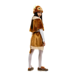 5'O Reet Monkey Jungle Animal Girls Plush Costume Dress-Up Play Kids - Small Costumes