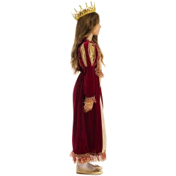 5 O'Reet British Royal Queen Elizabeth Girls Plush Costume Dress-Up Play Kids - X-Small Costumes
