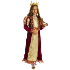 5 O'Reet British Royal Queen Elizabeth Girls Plush Costume Dress-Up Play Kids - X-Small Costumes