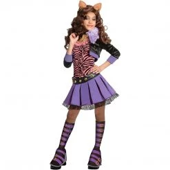 Clawdeen Wolf Monster High Deluxe Size 4/6 Girls Costume Skirt Outfit S Rubie's