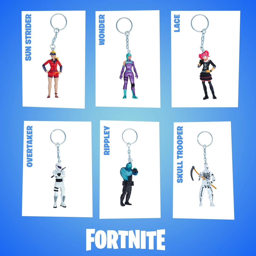 Fortnite Battle Royale Keychains 12pk Collectible Deluxe Box Character Figures PMI International 6 Fortnite Battle Royale Keychains 12pk Collectible Deluxe Box Character Figures PMI International
