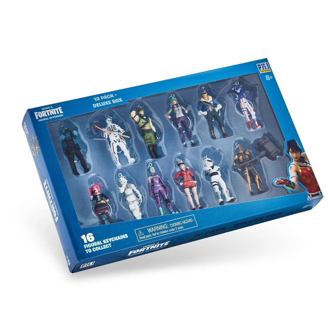 Fortnite Battle Royale Keychains 12pk Collectible Deluxe Box Character Figures PMI International 5 Fortnite Battle Royale Keychains 12pk Collectible Deluxe Box Character Figures PMI International