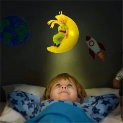 The Little Prince Le Petit With Moon Night Light Up Bedtime Doll Plush Mighty Mojo Plush Toys