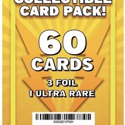 Pokemon TCG 60ct Pack Trading Card Game 3 Foil 1 Ultra Rare Assortment Mighty Mojo